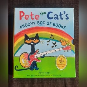 Pete the Cat's Groovy Box of Books 6 BOOK SET James Dean *poster not included